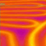 image thermographique d'un circuit de plancher chauffant